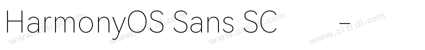 HarmonyOS Sans SC汇文字体转换